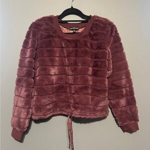 Almost Famous Faux Fur sweater - Mauve